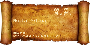 Meila Polina névjegykártya